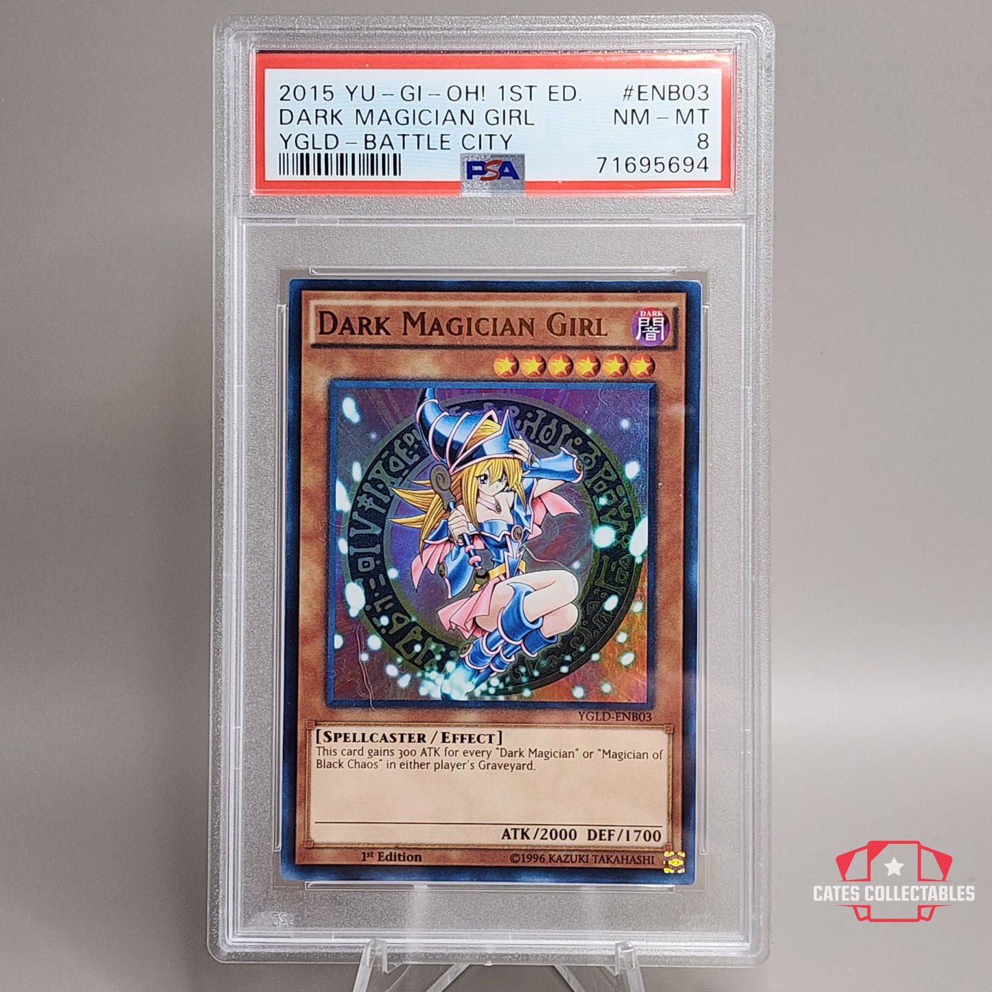 Yu-Gi-Oh! Dark Magician Girl 1st Edition PSA 8 Battle City 2015